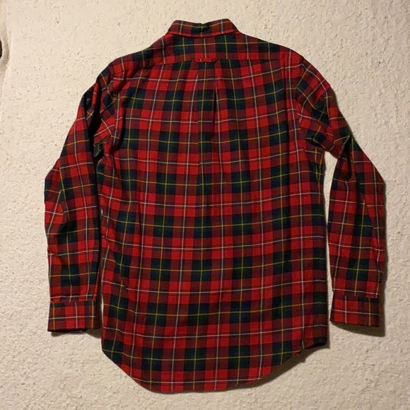 Ralph Lauren Red Plaid Button Down Shirt Men’s M - Picture 3 of 4
